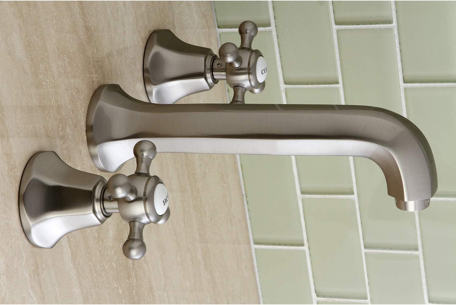 Kingston Brass KS4028BX Metropolitan Tub Faucet, Brushed Nickel