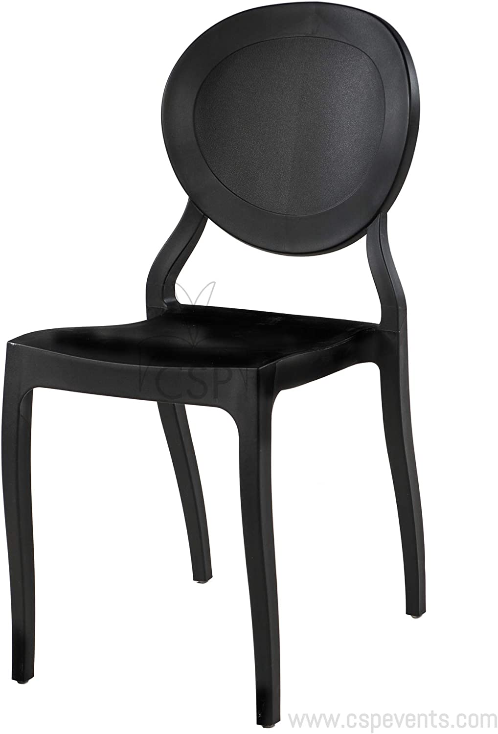 Commercial Seating Products Emma Armless Black Chairs