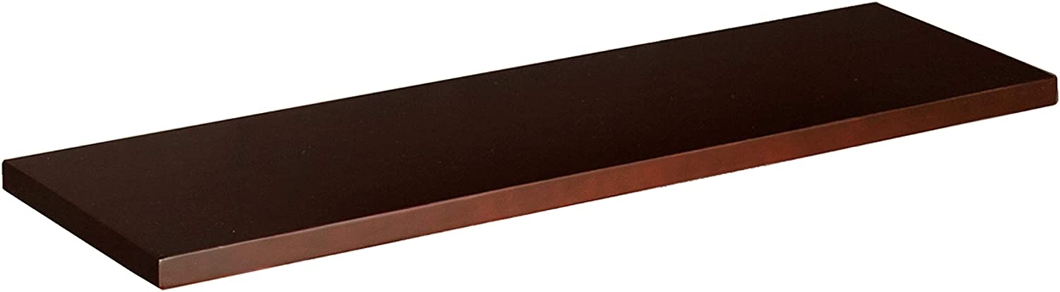 SEI Furniture Aspen Floating Wall Shelf, 36&#34;, Chocolate