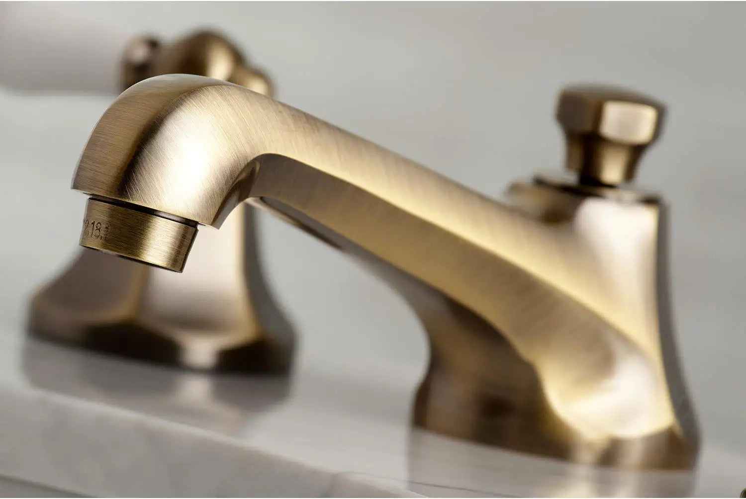 Kingston Brass KS4463PL 8&#34; Widespread Bathroom Faucet, Antique Brass