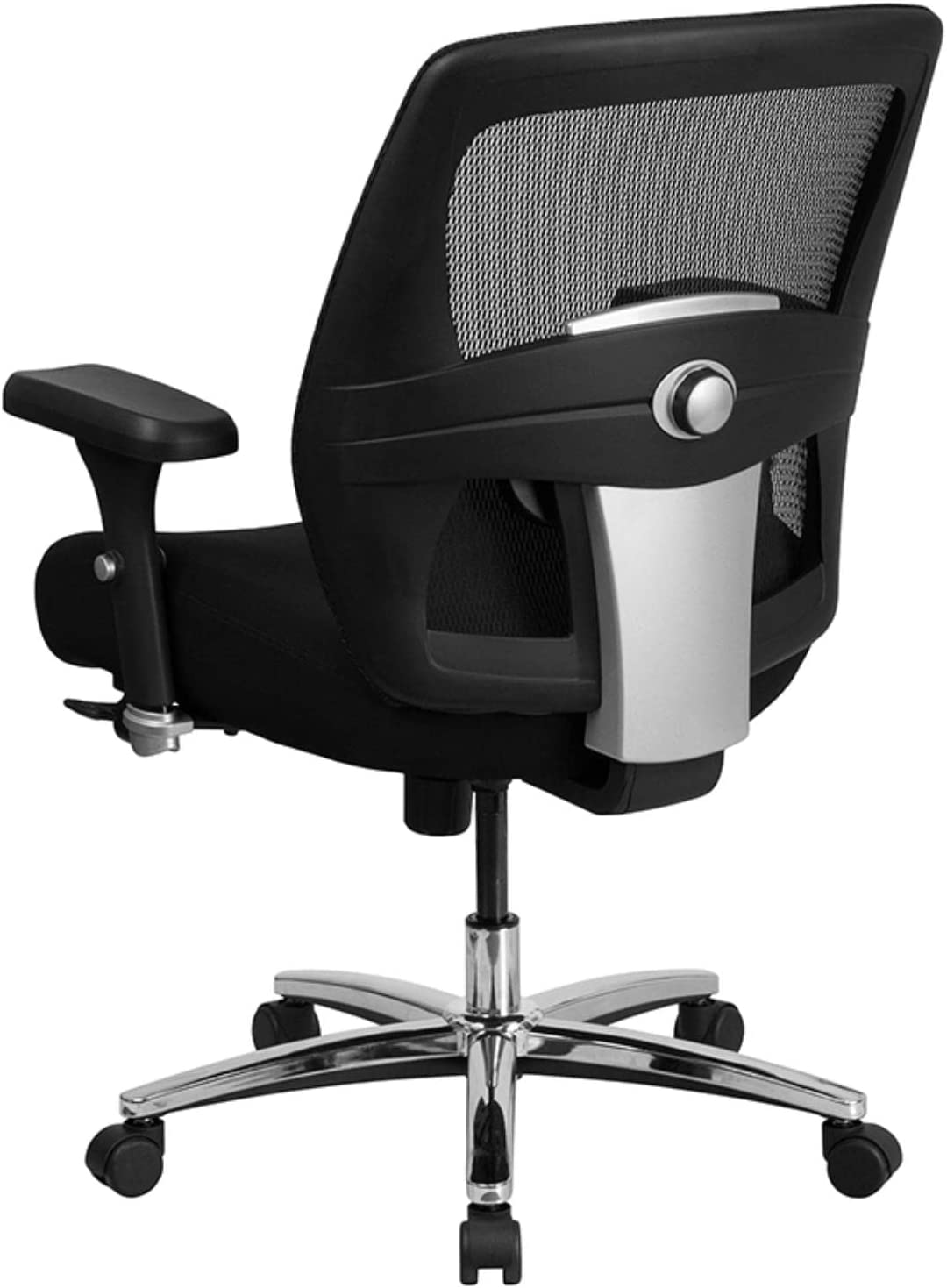 Flash Furniture HERCULES Series 24/7 Intensive Use Big &amp; Tall 500 lb. Rated Black Mesh Executive Ergonomic Office Chair with Ratchet Back