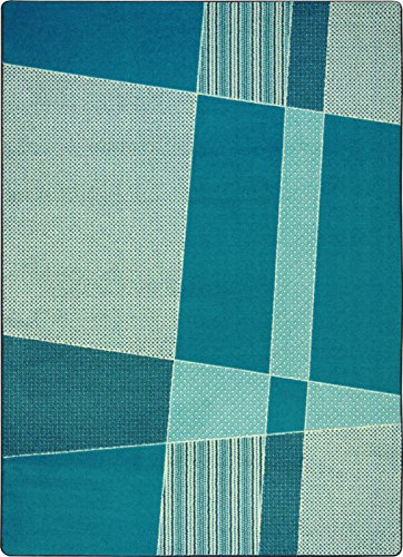 Joy Carpets Kid Essentials Spazz Teen Area Rugs, 92-Inch by 129-Inch by 0.36-Inch, Teal