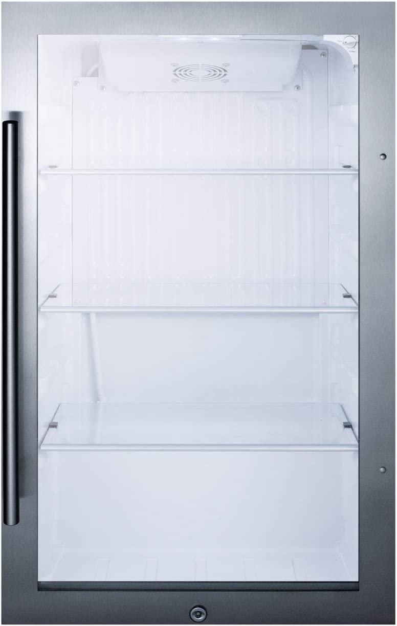 Summit SPR489OS 19&#34; Infoor/Outdoor Beverage Refrigerator in Stainless Steel