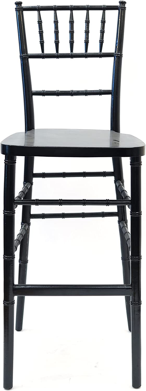 Commercial Seating Products European Black Wood Dining Bar Stool Chairs