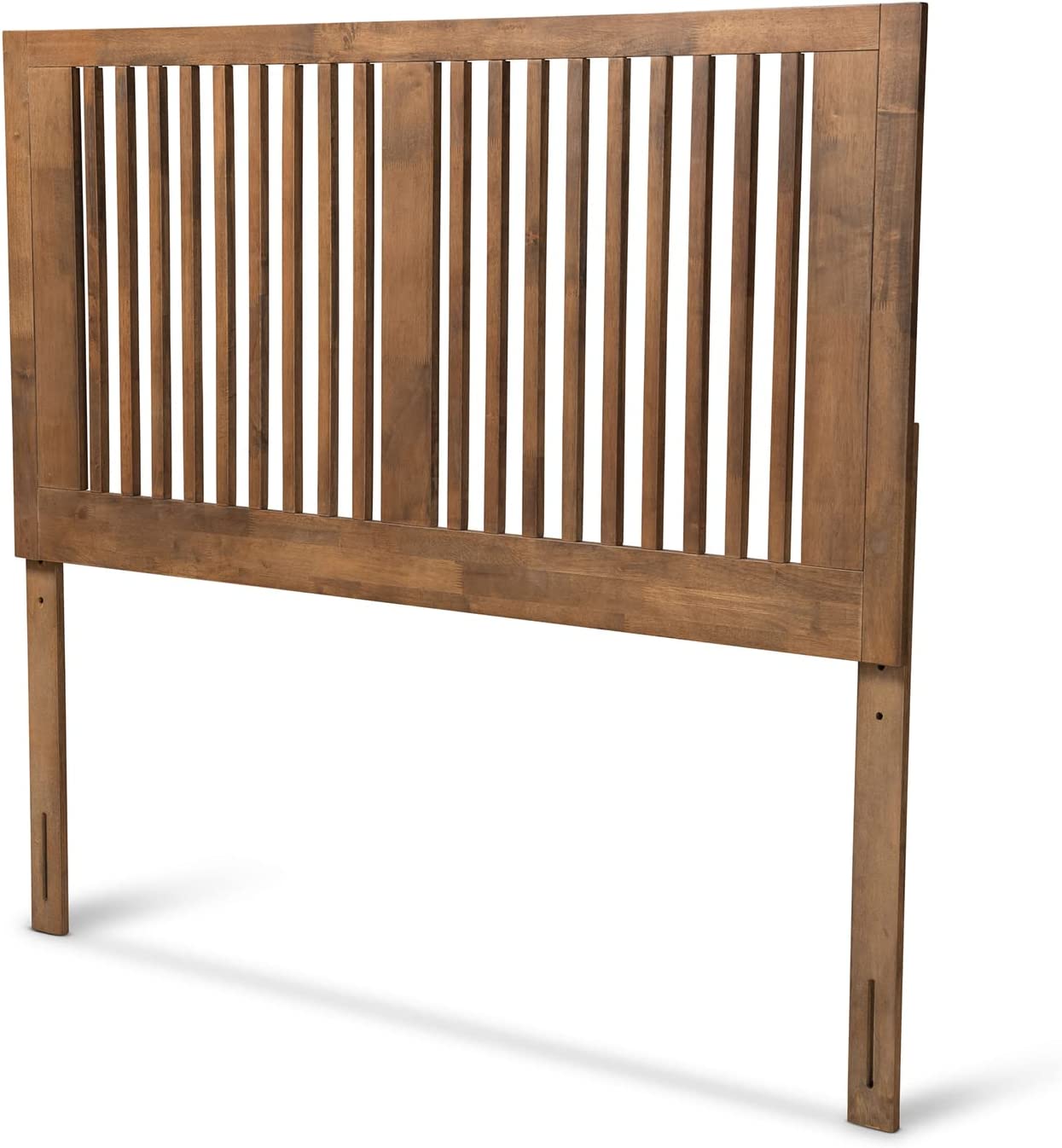 Baxton Studio Harena Modern and Contemporary Transitional Ash Walnut Finished Wood Full Size Headboard