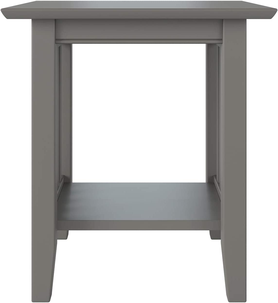 AFI Mission End Table, (20&#34; x 20&#34;), Grey
