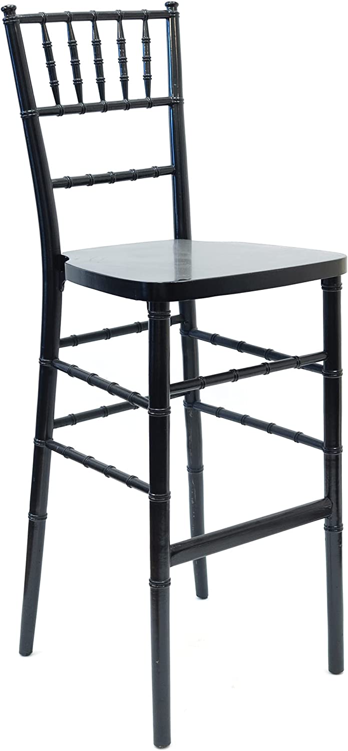 Commercial Seating Products European Black Wood Dining Bar Stool Chairs