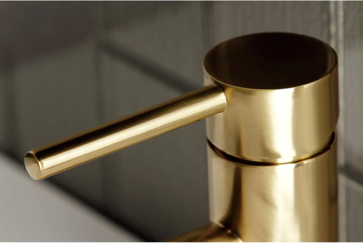 Fauceture LS8223DL Concord Single Handle Monoblock Bathroom Faucet, Brushed Brass