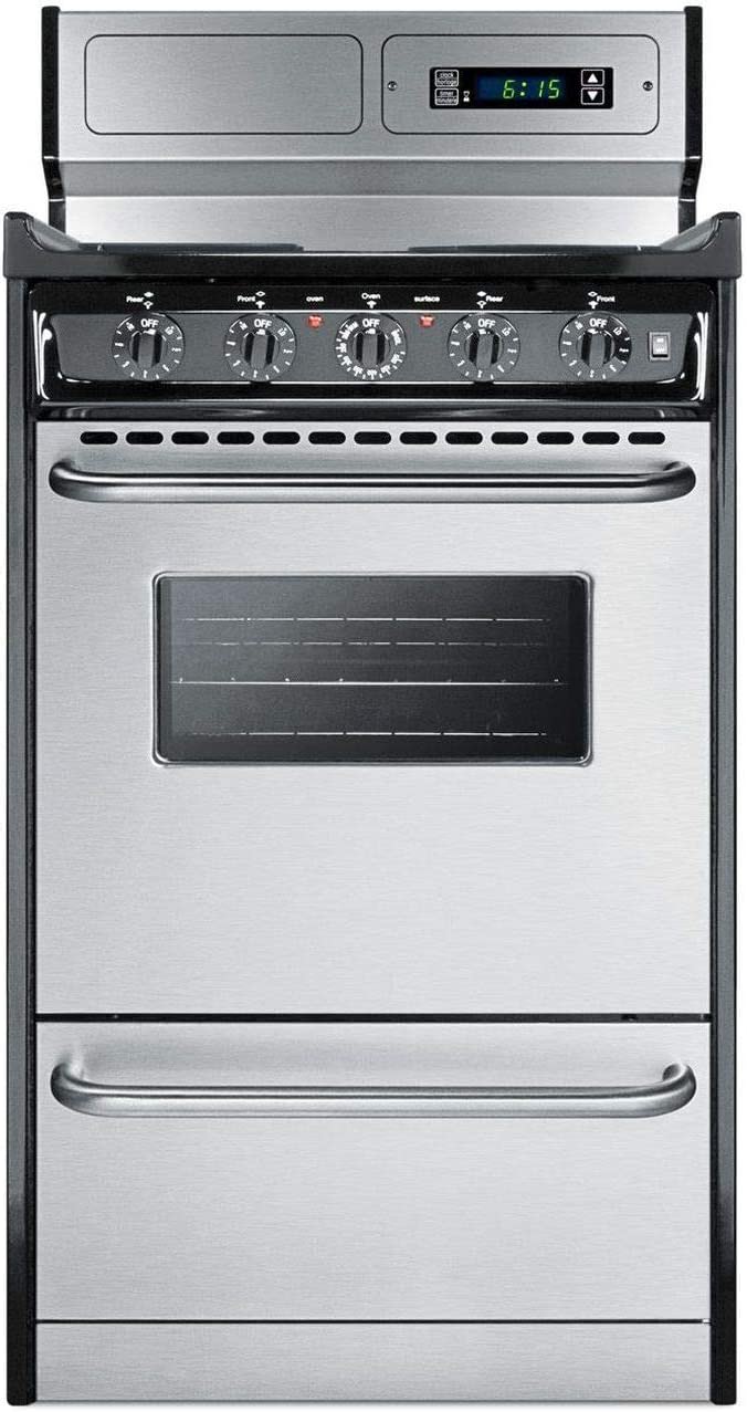 Summit Appliance TEM130BKWY Kitchen Cooking Range, Stainless Steel