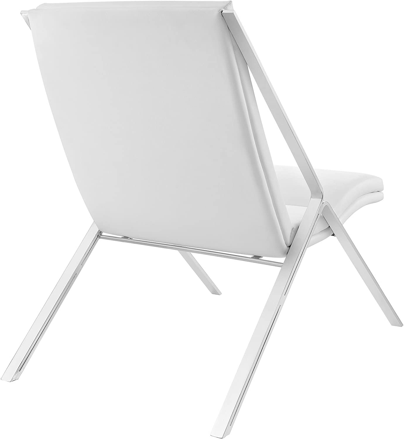 Modway Swing Vinyl Lounge Chair in White