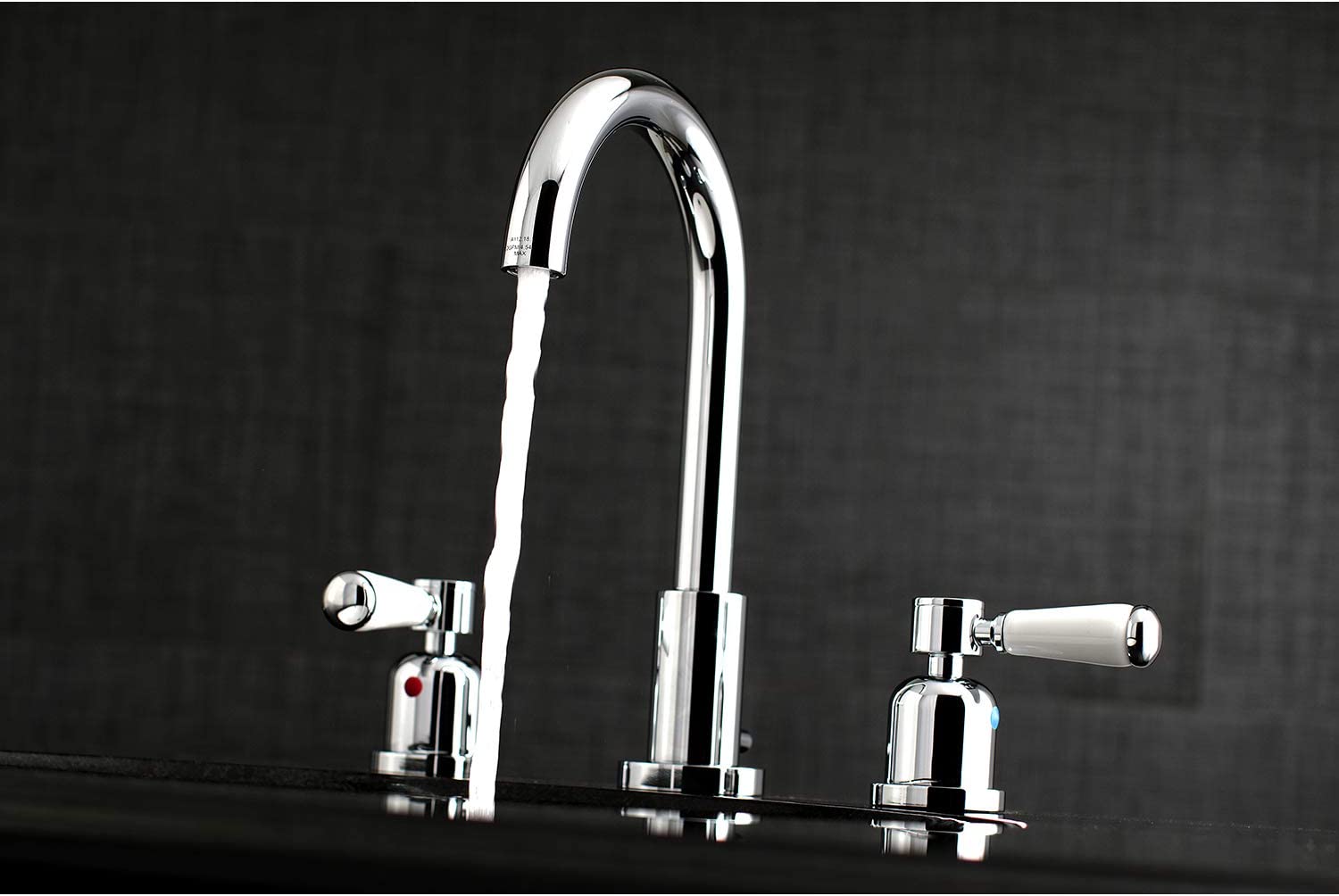 Kingston Brass FSC8921DPL Paris Widespread Bathroom Faucet, Polished Chrome