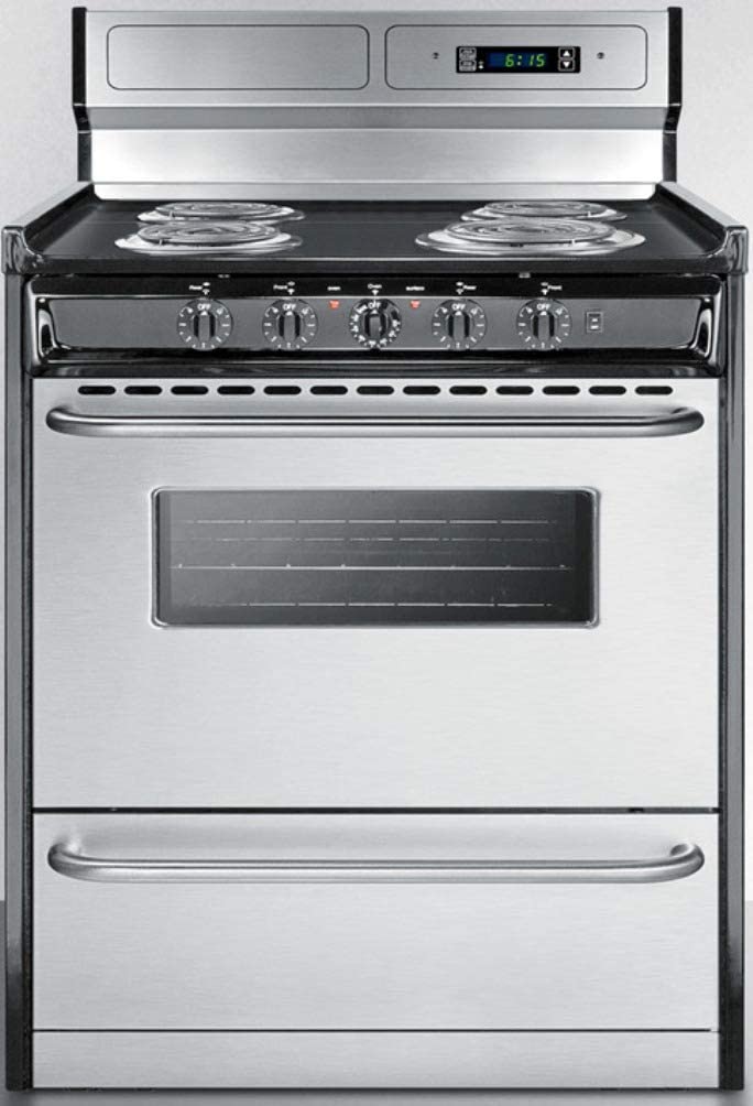 Summit TEM230BKWY Kitchen Cooking Range, Stainless Steel