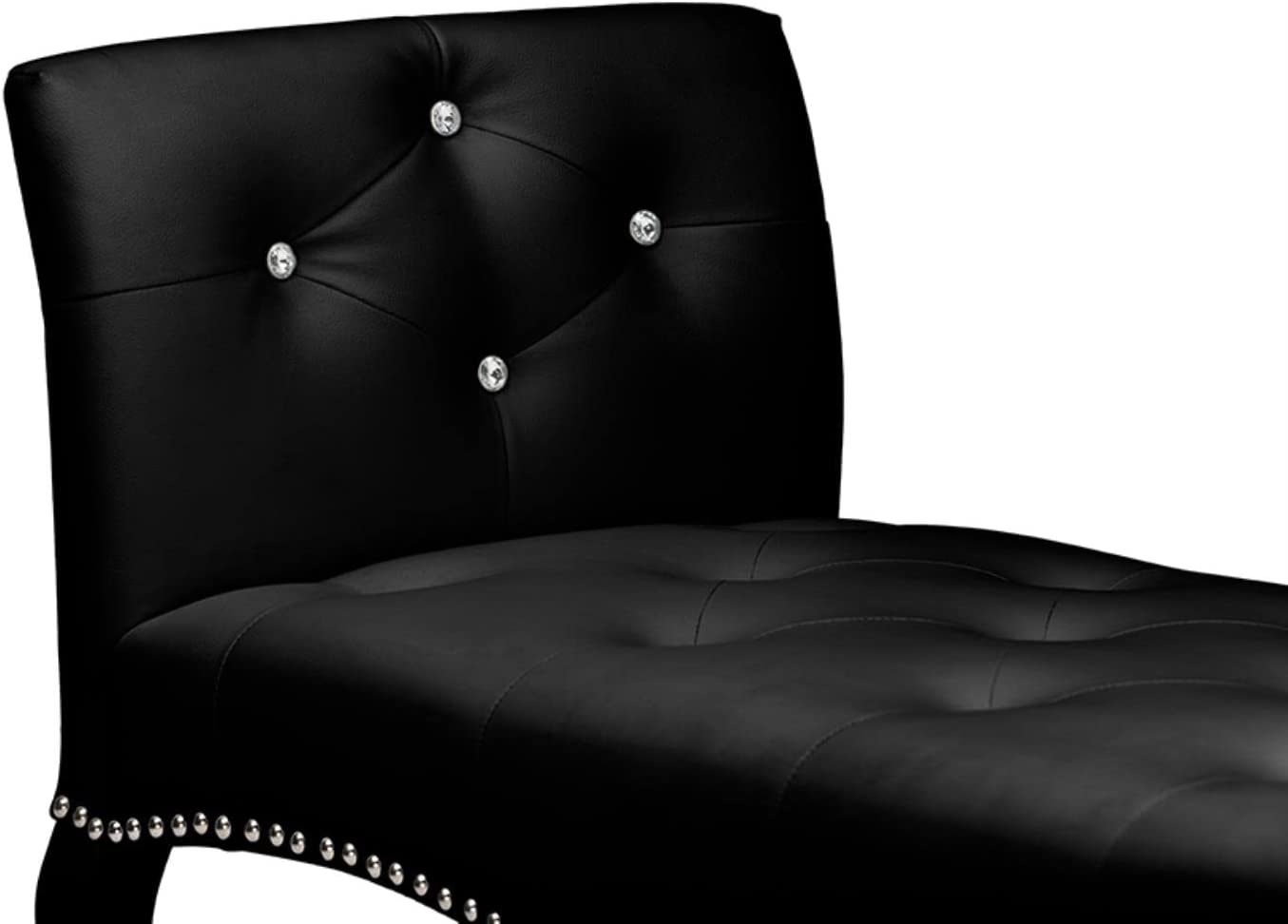 Baxton Studio Kristy Bench, One Size, Black