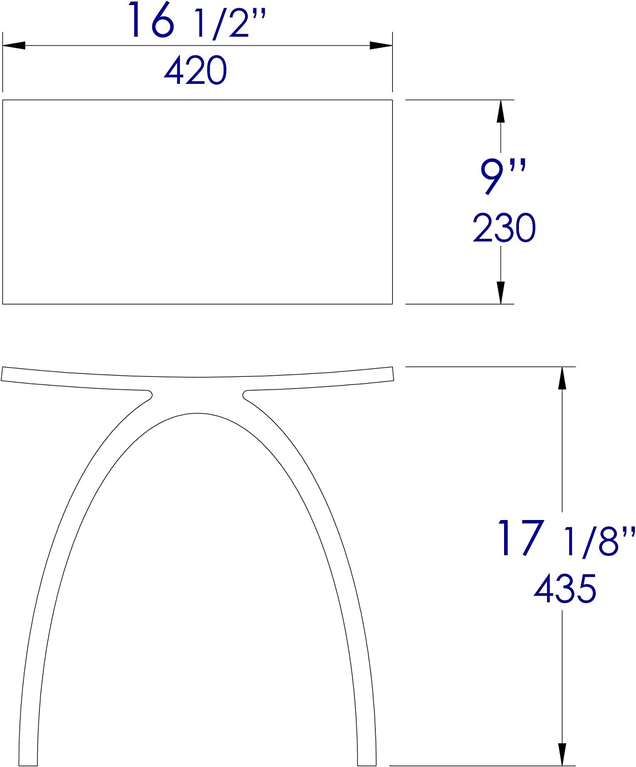 ALFI brand ABST77 Bench, White Matte