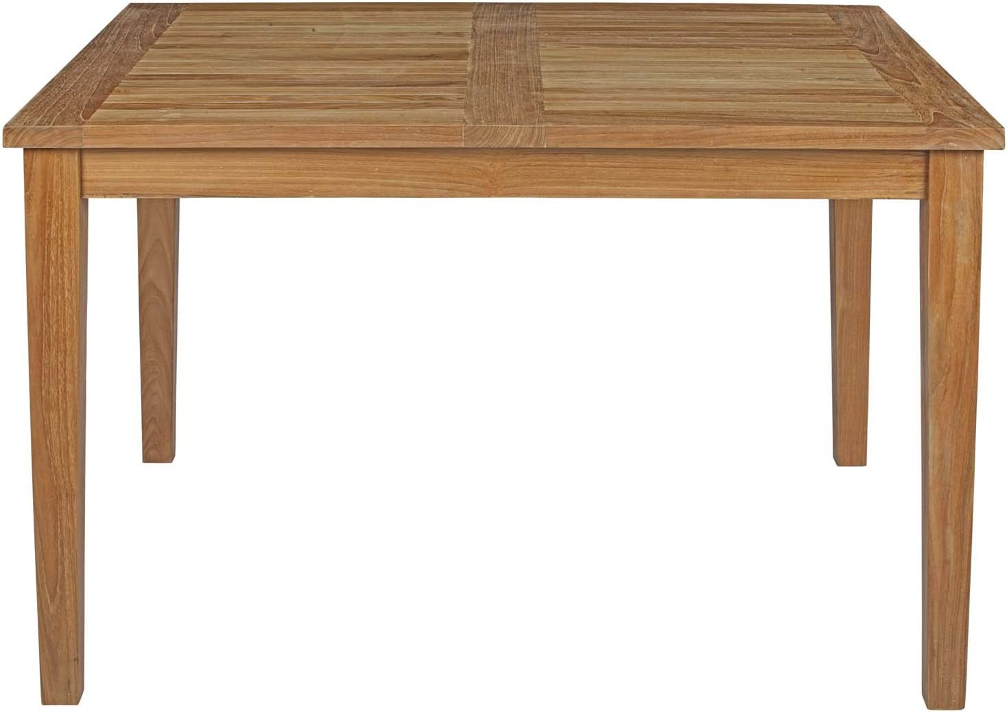 Modway Marina Premium Grade A Teak Wood Outdoor Patio 49&#34; Dining Table in Natural