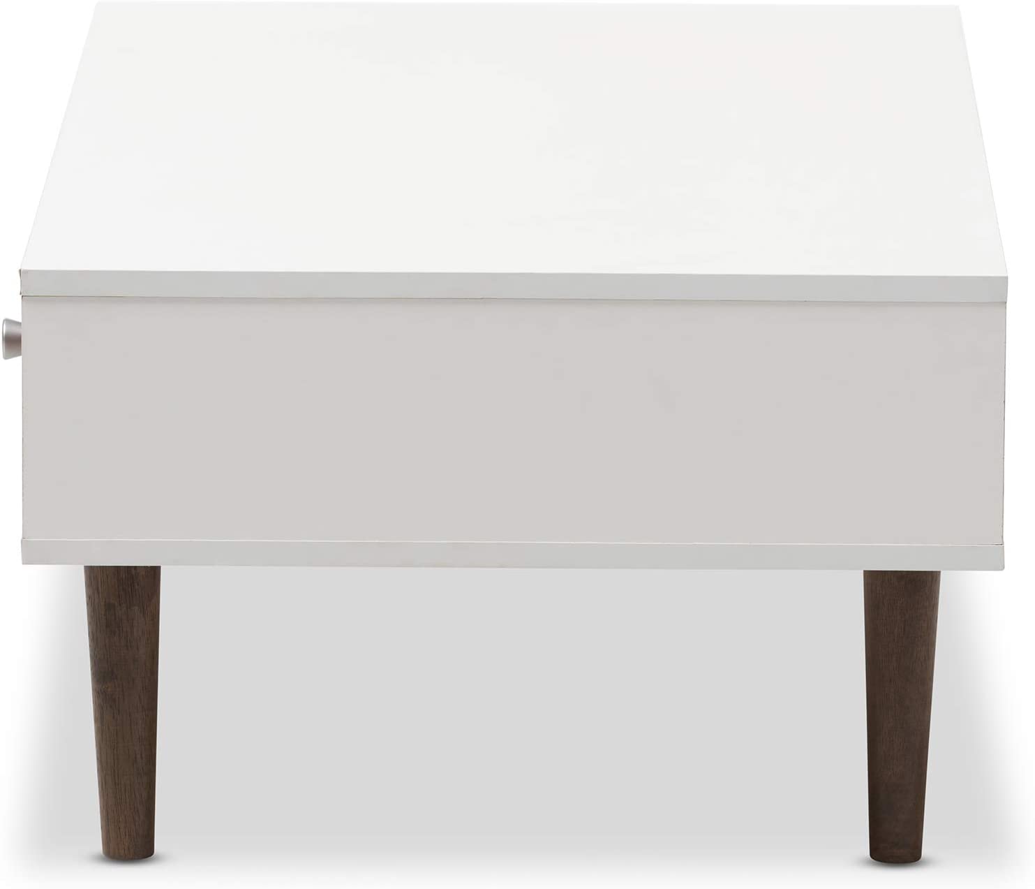 Baxton Studio Gemini Wood Contemporary Coffee Table, White