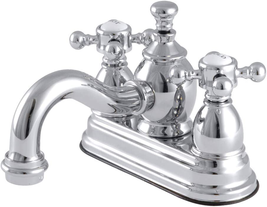 Kingston Brass KS7101BX English Country 4&#34; Centerset Bathroom Faucet, Polished Chrome