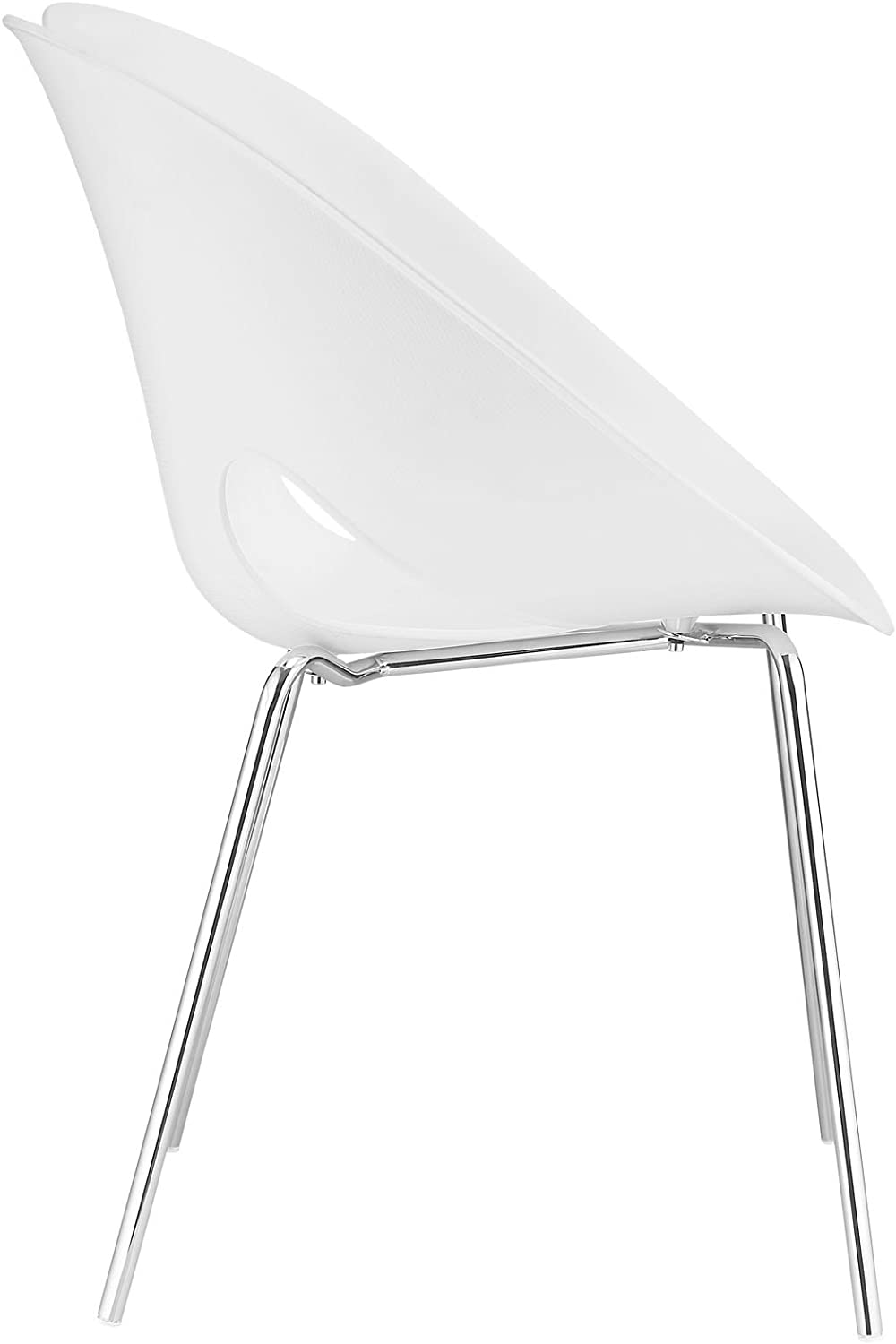 Modway Envelope Dining Side Chair in White