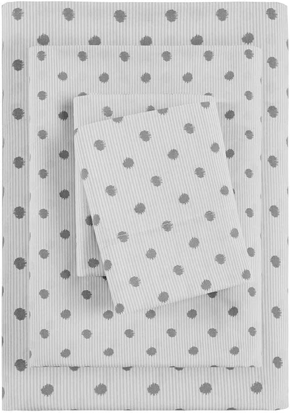 HipStyle Printed Sheet Set, Twin, Grey