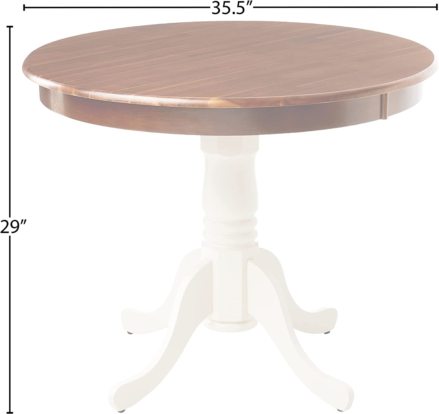 East West Furniture Dining Table, AMT-WLW-TP