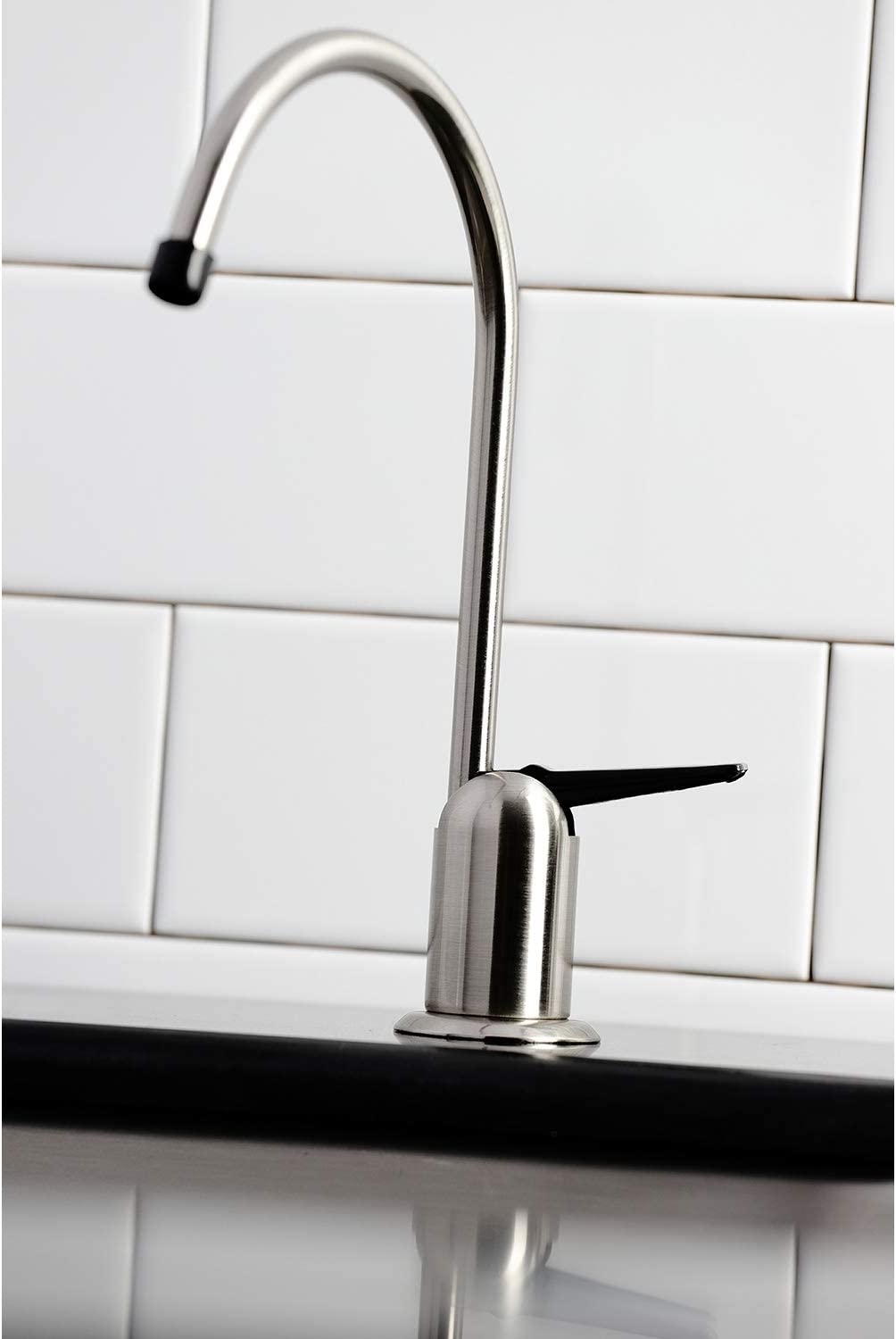 Kingston Brass K6194 Americana Water Filtration Faucet, Black Stainless
