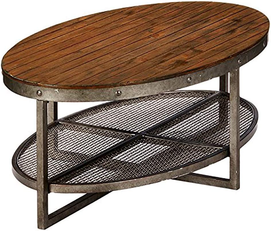 Ink+Ivy Sheridan Accent Tables - Wood, Metal Side Table - Pine Wood, Metal Frame, Industrial Style End Tables - 1 Piece Lower Shelving Small Tables For Living Room