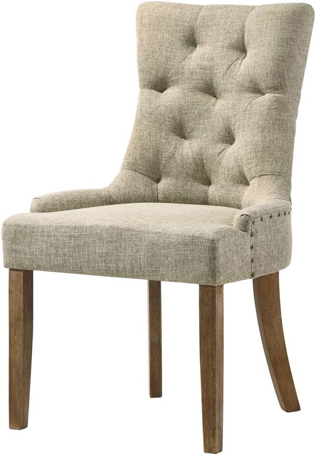 Acme Furniture Yotam Side Chair, Beige