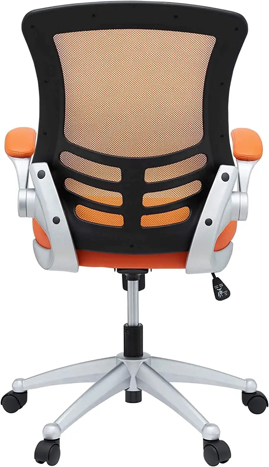 Modway EEI-210-ORA Attainment Mesh Back and Vinyl Seat Modern Office Chair in Orange 26.5&#34;L x 26.5&#34;W x 39.5-43.5&#34;H