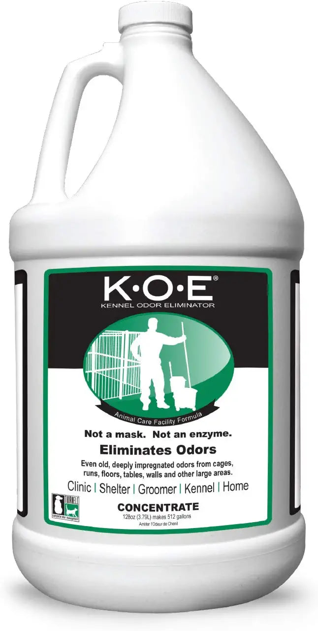 Thornell KOE Kennel Odor Eliminator Concentrate, Odor Eliminator for Strong Odors, Great for Cages, Runs, Floors &amp; More, Pet Odor Eliminator for Home &amp; Kennel w/Safe, Non-Enzymatic Formula, 128 oz