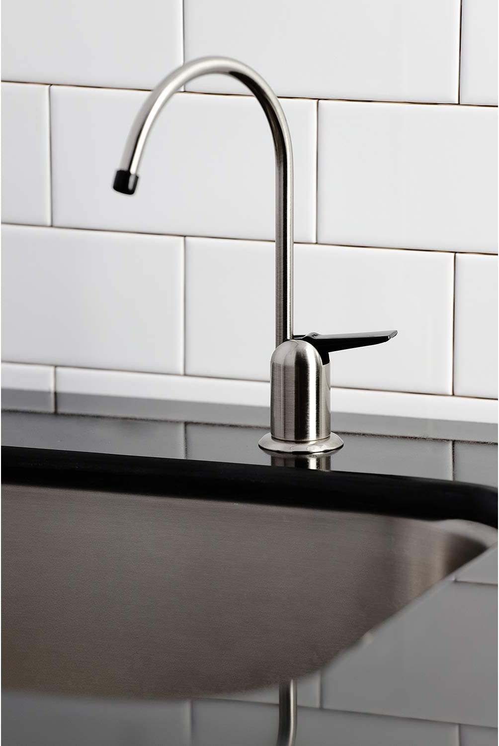 Kingston Brass K6194 Americana Water Filtration Faucet, Black Stainless
