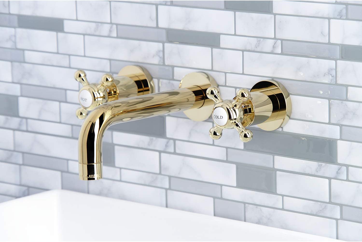 Kingston Brass KS8122BX Metropolitan Bathroom Faucet, Polished Brass