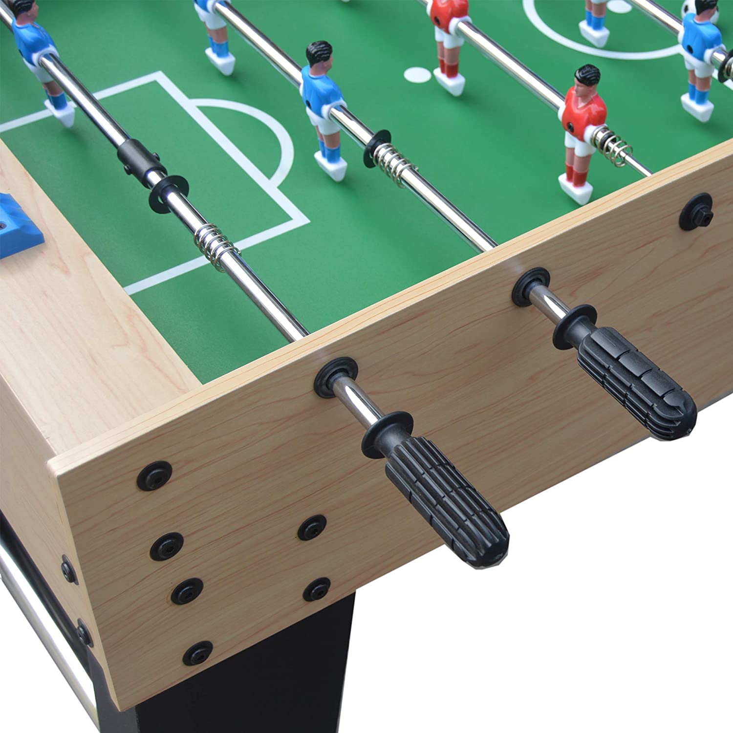 Hathaway Metropolis Competition Telescopic Safety Handles and Maple Design, Arcade Soccer for Game Rooms 48-in Foosball Table