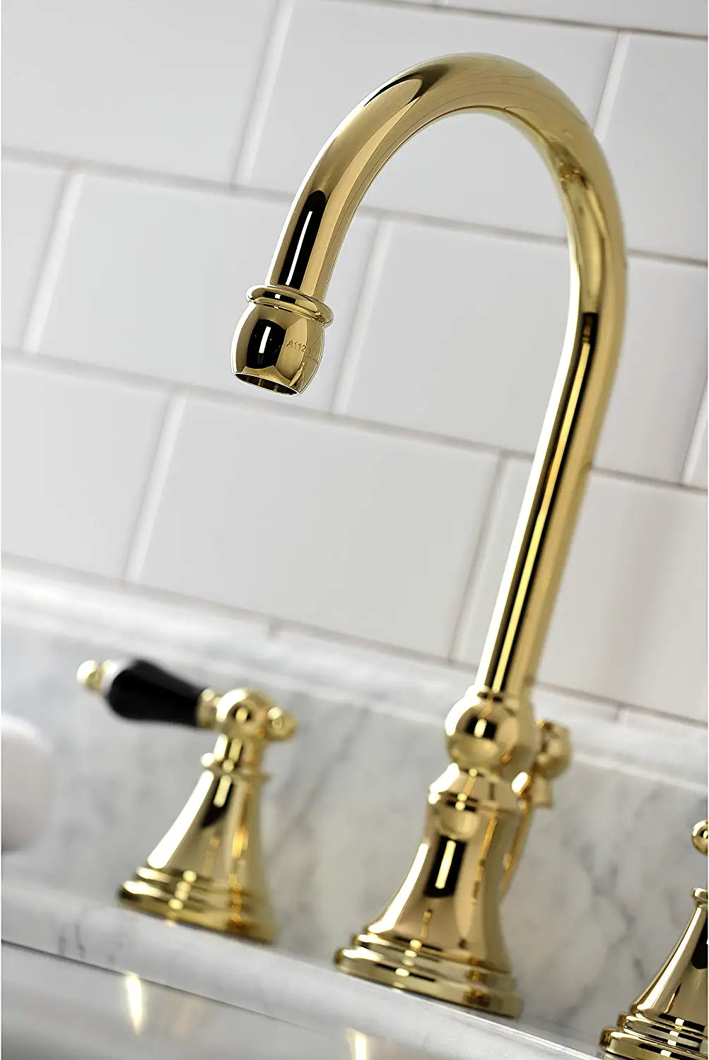 Kingston Brass KS2982PKL Duchess Widespread Bathroom Faucet, Polished Brass