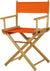 18 Directors Chair Natural Frame-Tangerine Canvas
