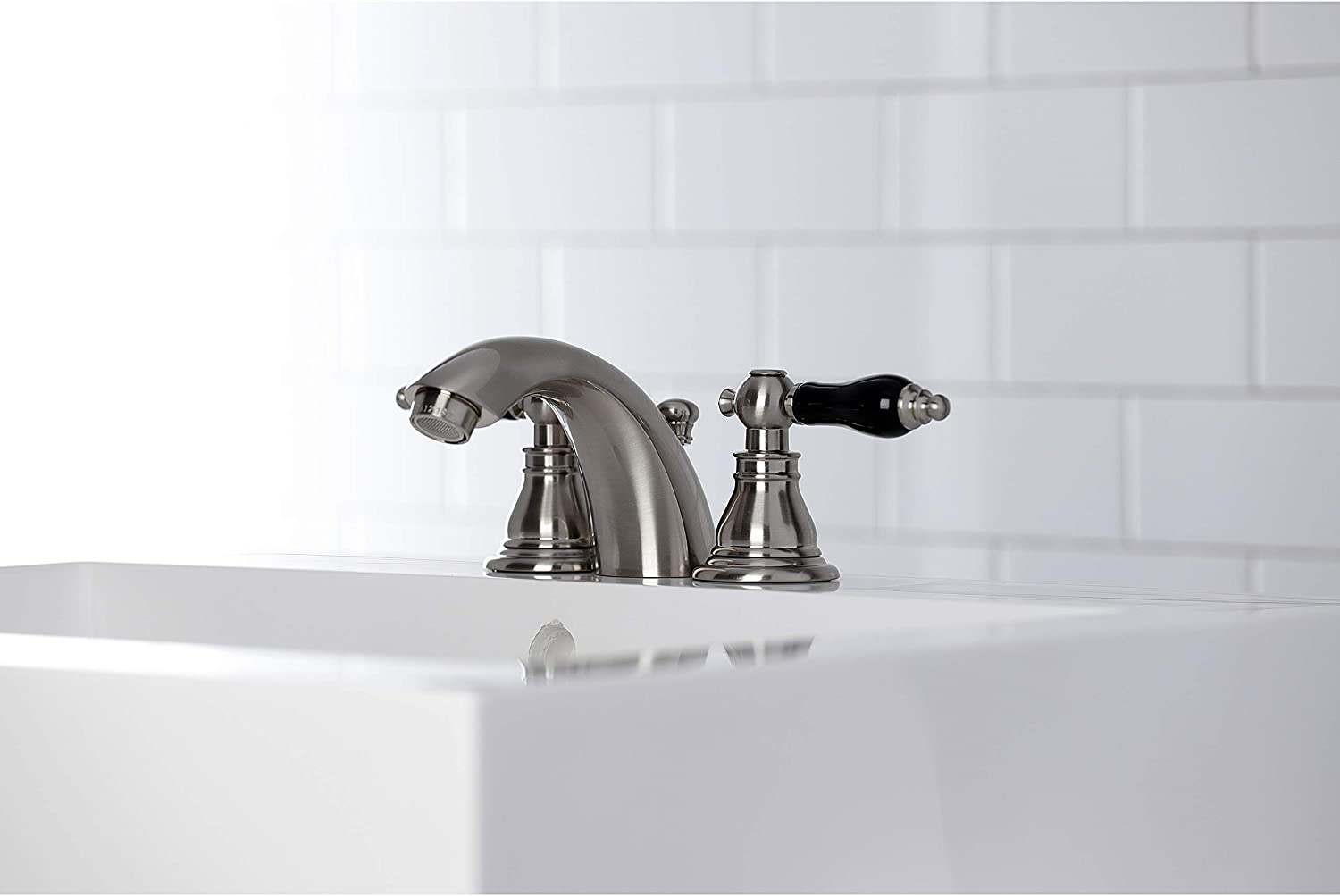 Kingston Brass KB958AKL Duchess Mini-Widespread Bathroom Faucet, Brushed Nickel