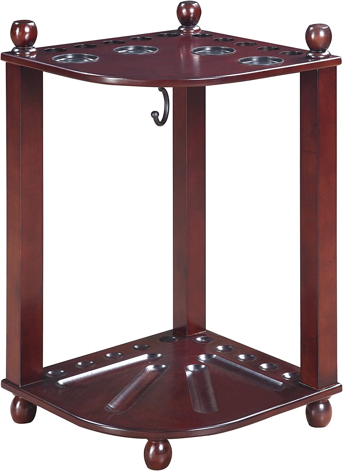 Hathaway Regent Corner Floor Cue Rack - Mahogany Finish Regent Corner Floor Cue Rack - Mahogany Finish, Mahogany