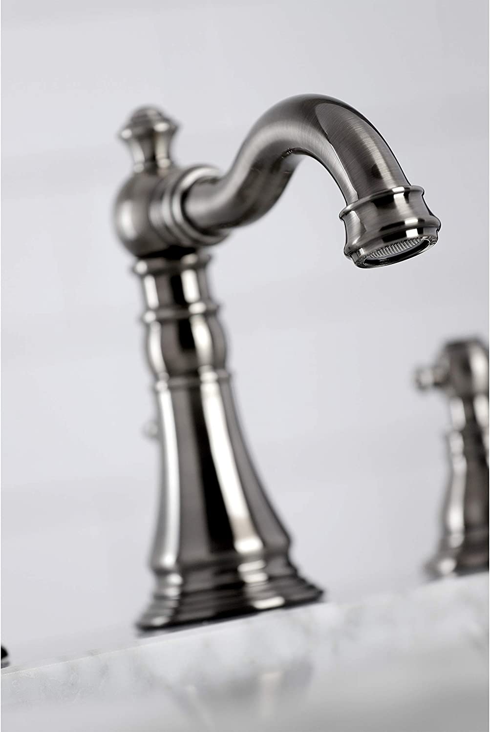 Kingston Brass FSC1974AKL Duchess Widespread Bathroom Faucet, Black Stainless