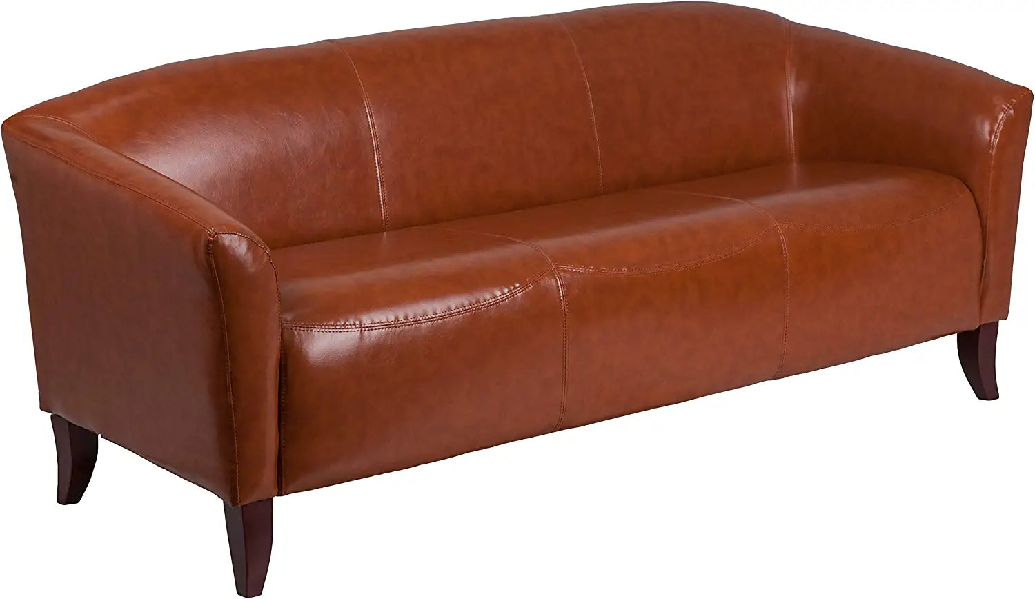 Flash Furniture HERCULES Imperial Series Reception Set in Cognac LeatherSoft