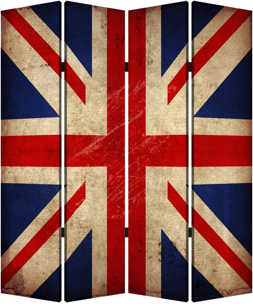 Screen Gems Union Jack Screen SG-177A Room Divider, Large, Multicolor