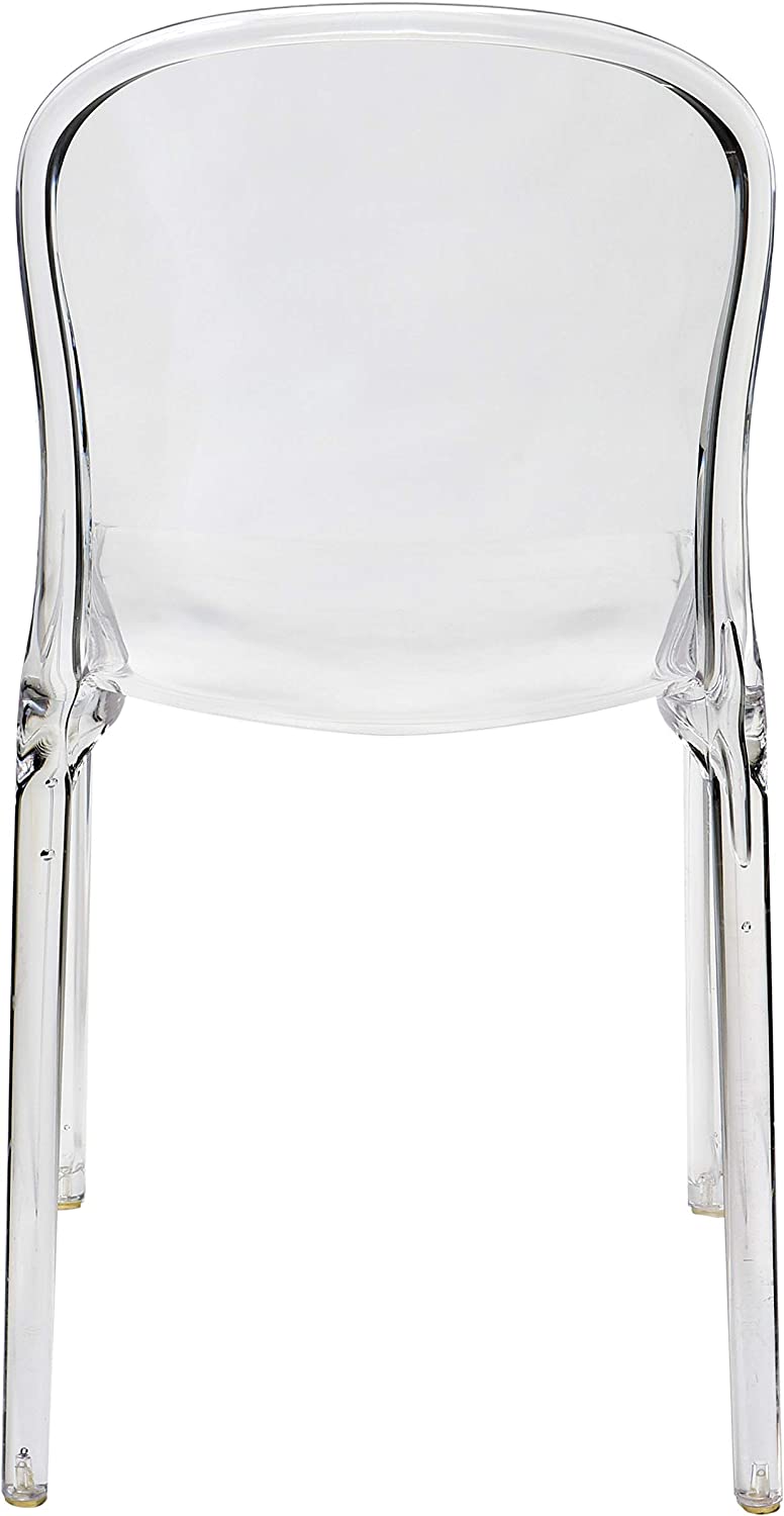 Commercial Seating Products Polycarbonate Genoa Chairs, Clear