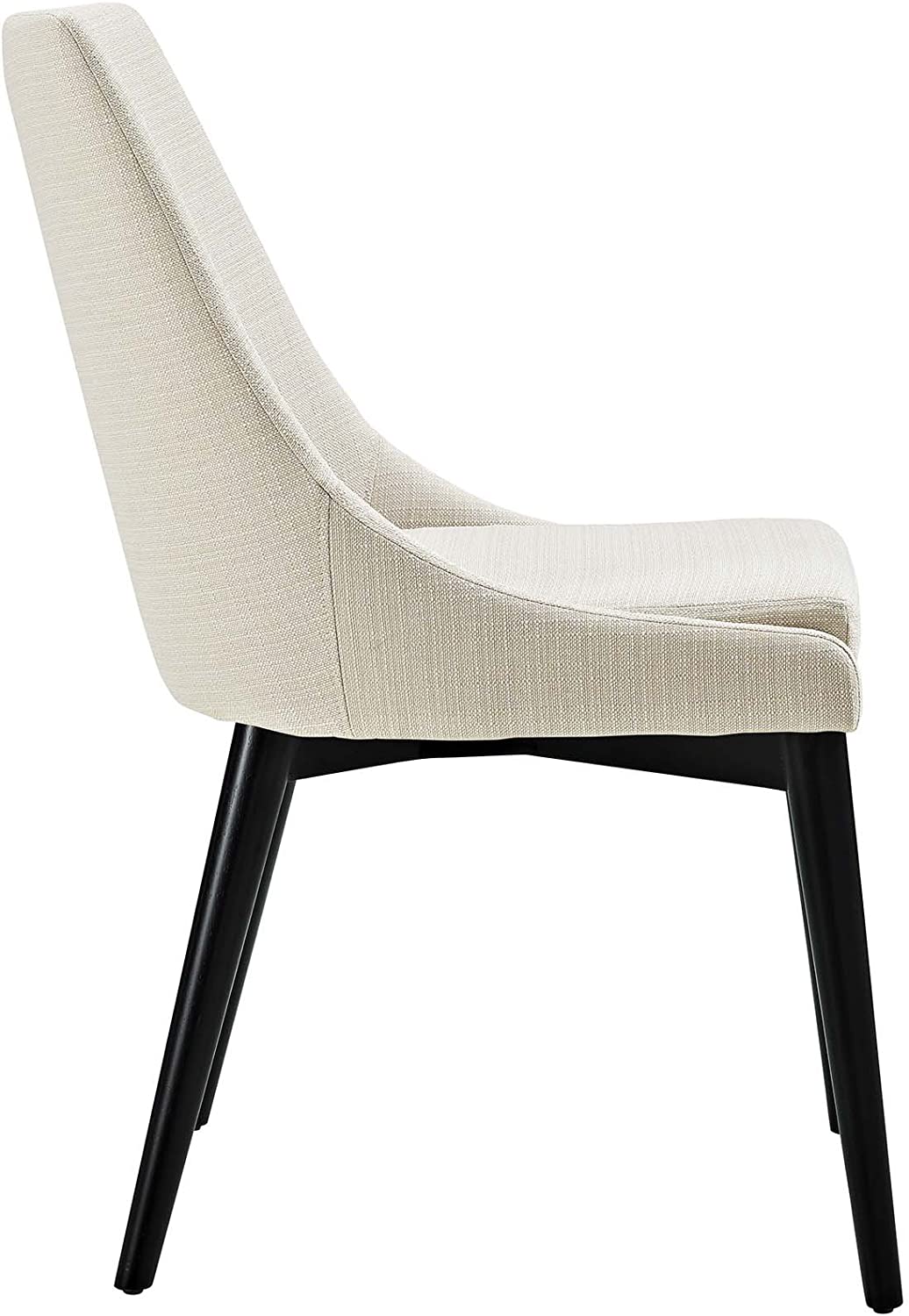 Modway Viscount Mid-Century Modern Upholstered Fabric Kitchen and Dining Room Chair in Wheatgrass