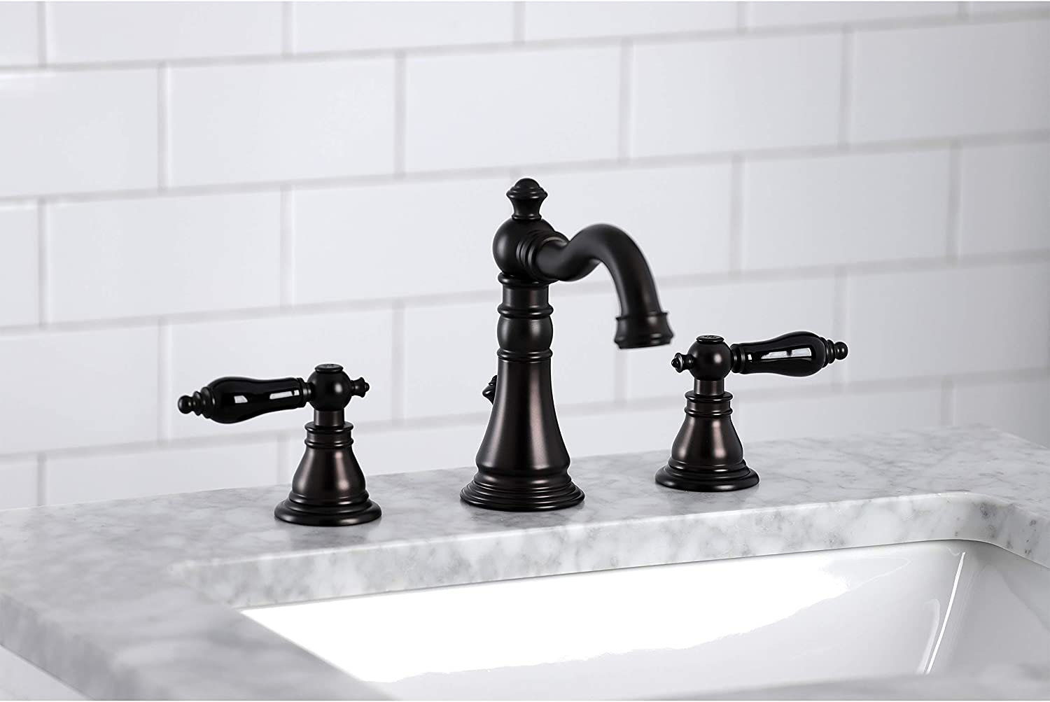 Kingston Brass FSC1975AKL Duchess Widespread Bathroom Faucet, Oil Rubbed Bronze