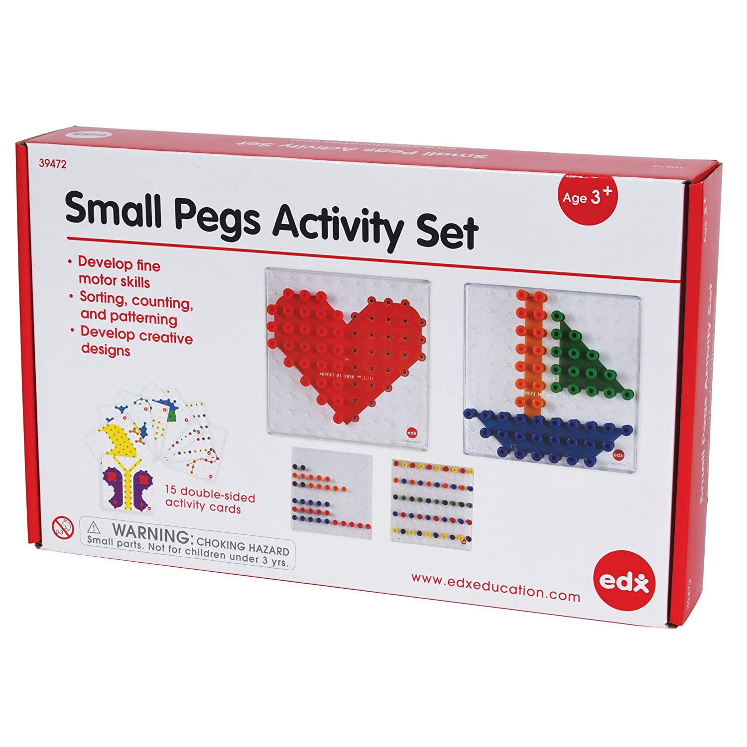 edxeducation-39472 Small Pegs Activity Set - Early Math Patterning, Sequencing and Arithmetic