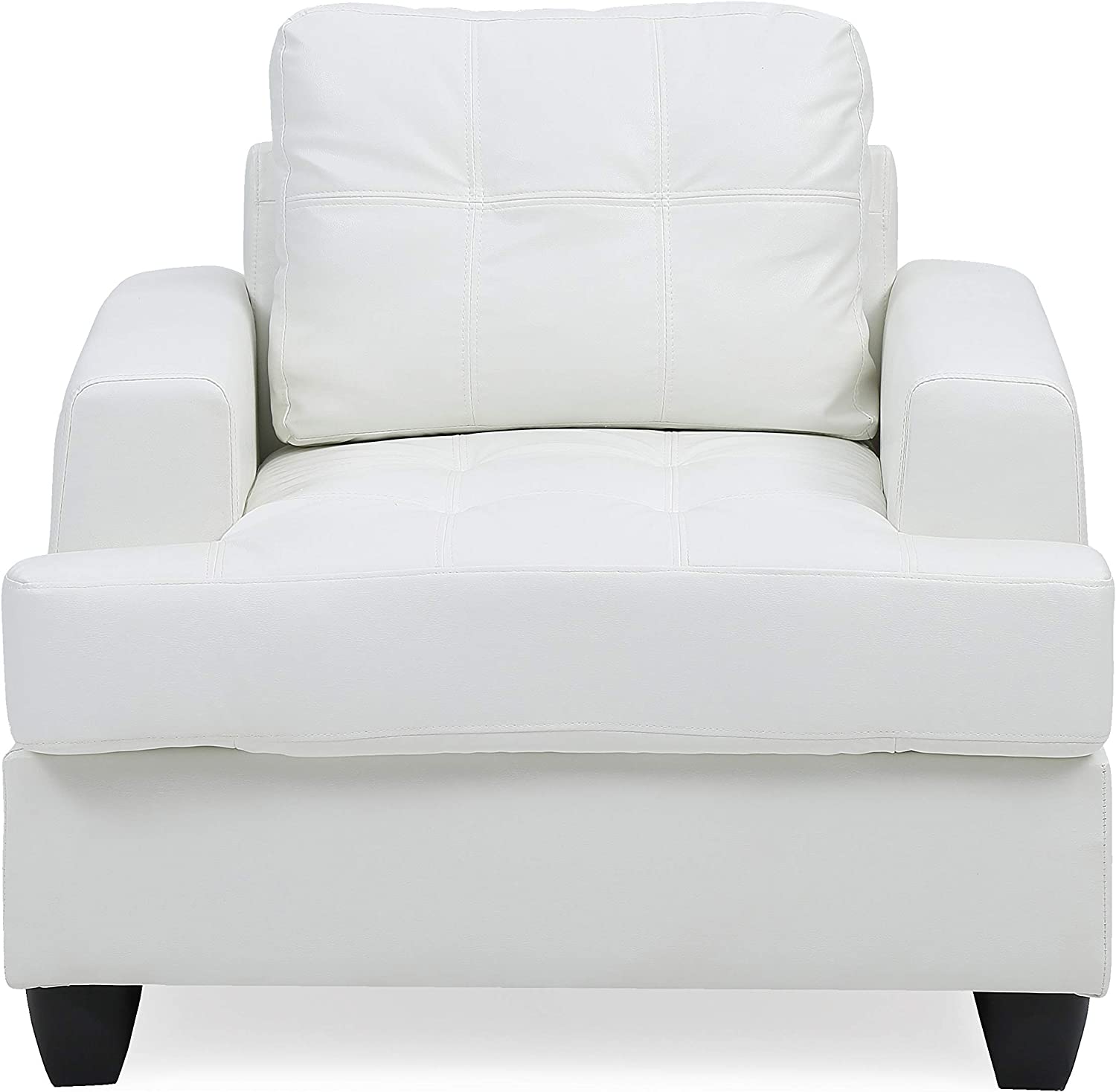 Glory Furniture G587A-C Living Room Chair, White