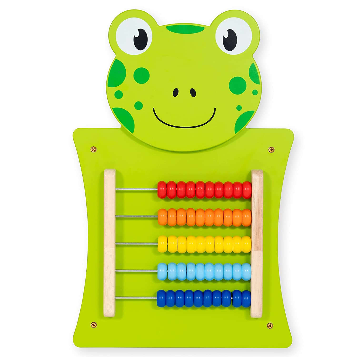 LEARNING ADVANTAGE Frog Activity Wall Panel - Toddler Activity Center - Wall-Mounted Toy for Kids Aged 18M+ - Decor for Bedrooms and Play Areas