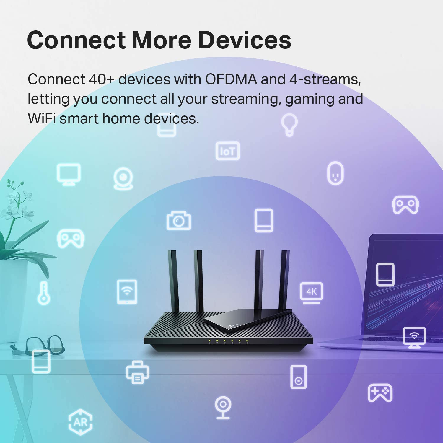 TP-Link AX1800 WiFi 6 Router (Archer AX21) √É¬¢√¢‚Äö¬¨√¢‚Ç¨≈ì Dual Band Wireless Internet Router, Gigabit Router, USB port, Works with Alexa - A Certified for Humans Device