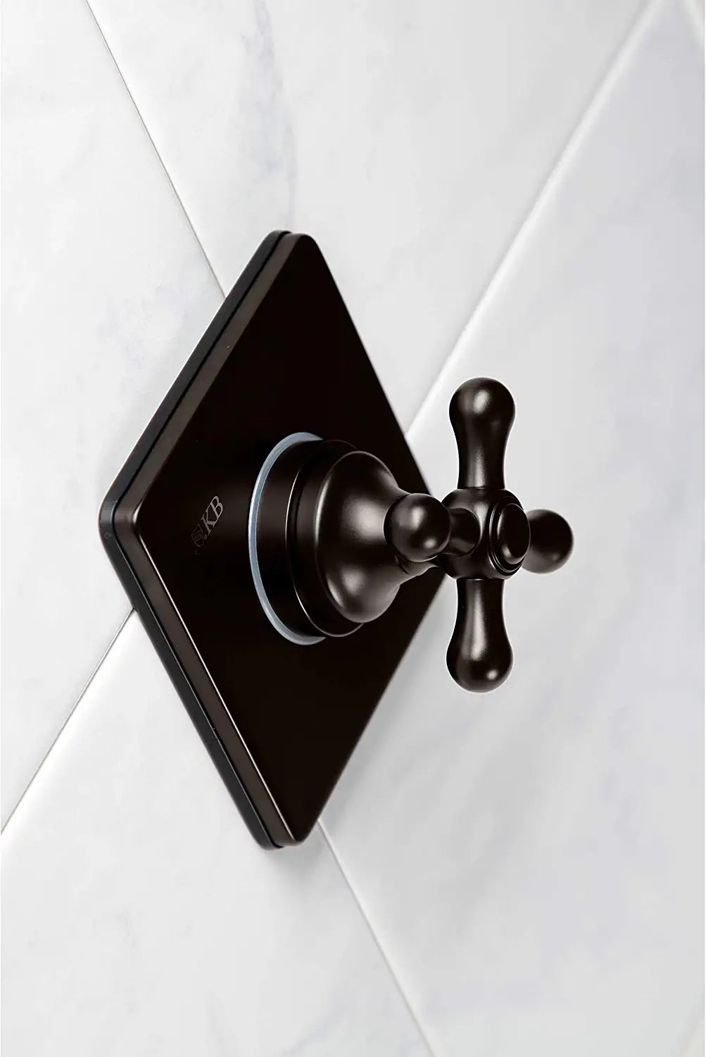 Kingston Brass KS3045AX Three-Way Diverter Valve with Trim Kit, Oil Rubbed Bronze