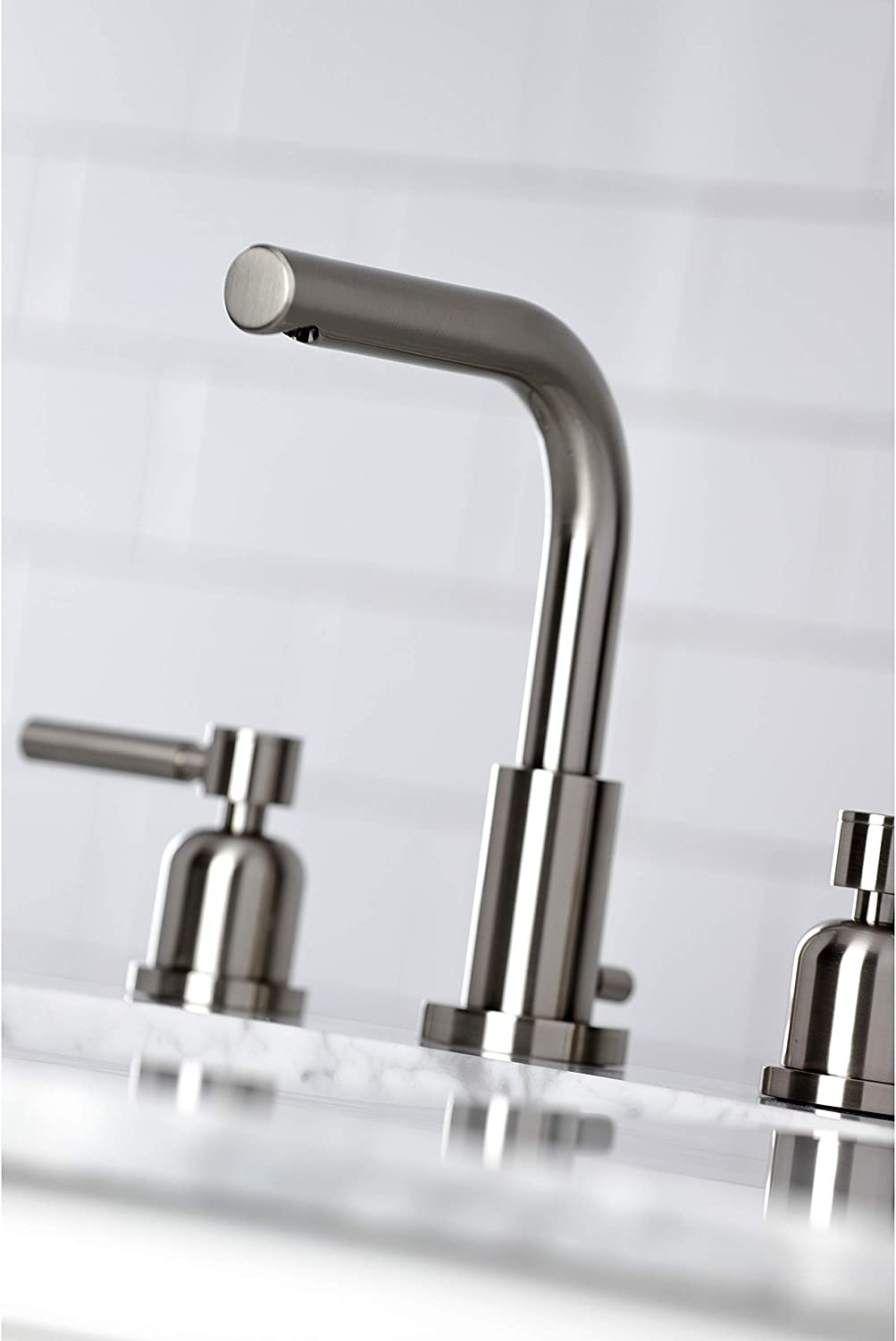 Kingston Brass FSC8958DL Concord Widespread Bathroom Faucet, Brushed Nickel