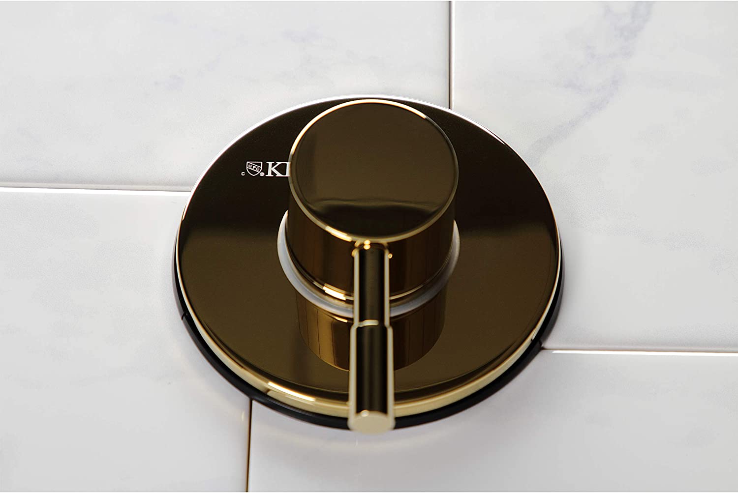 Kingston Brass KS3032DL Concord Three-Way Diverter Valve with Trim Kit, Polished Brass