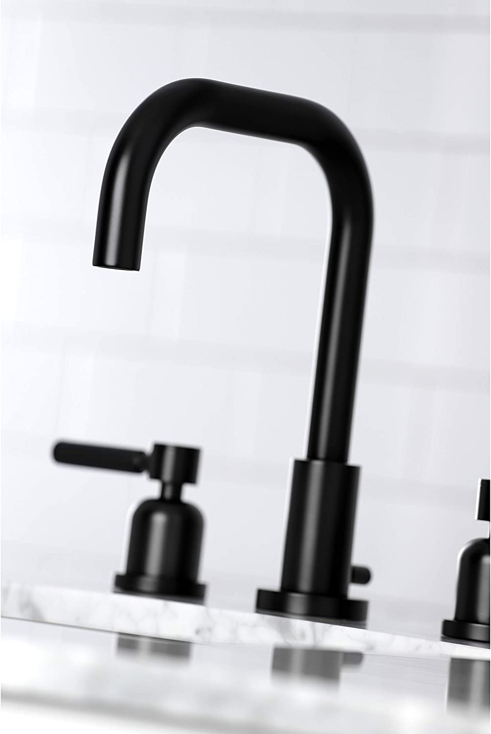 Kingston Brass FSC8930DKL Kaiser Widespread Bathroom Faucet, Matte Black